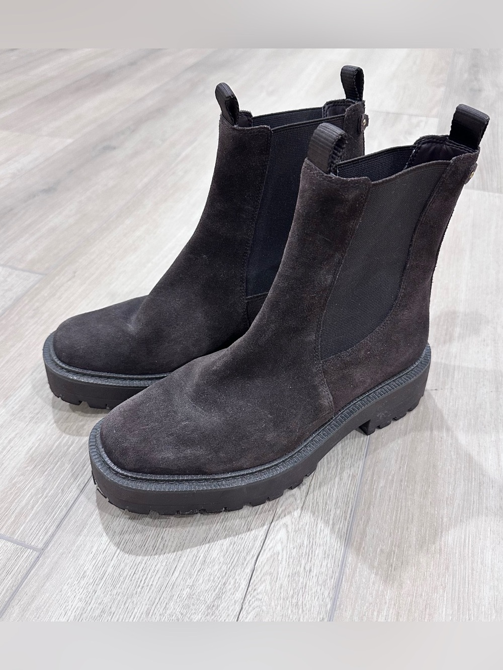 Sam Edelman pull on leather Laguna ankle boots brown 7.5